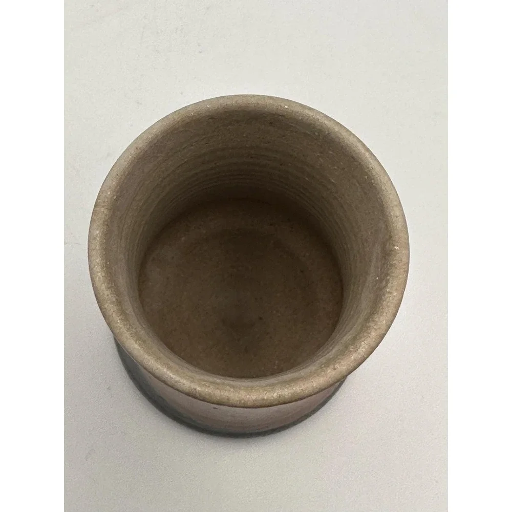 Artist Signed Studio Pottery Tumbler Handmade Ceramic Cup